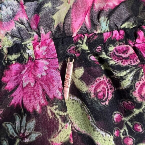 Misa Los Angeles Celina Floral Ruffle Smocked Mini Dress Size Medium - Picture 8 of 12